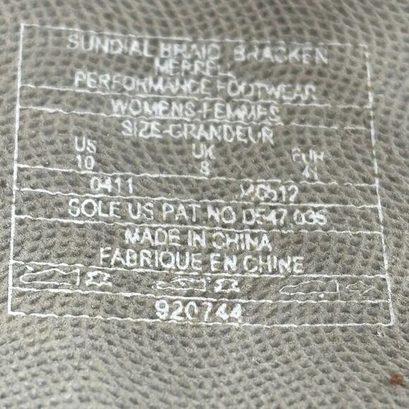 Merrell Sandals Womens Size 10 Brown Leather Sundial Braid Strappy Slingback - Picture 8 of 10